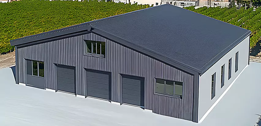 Corrugated Garage Roof Repair in Edgewood