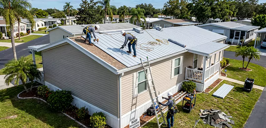 Mobile Home Metal Roof Replacement in Edgewood